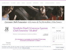 Tablet Screenshot of lyceumclubfemenino.com